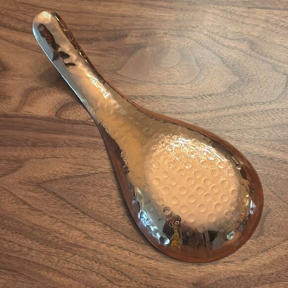 Stamped Copper Spoon Rest - Picture 2 of 4